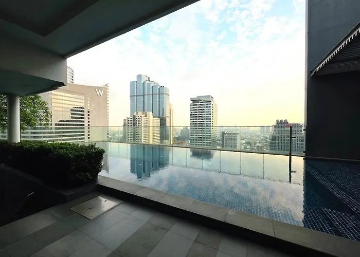 Super Spacious View Close To King Power Mahanakhon Pixel Building Silom Road Patpong Night Market 2 Minutes To Bts Rail Transit Bourgeois Lifestyle Neighborhood アパート *